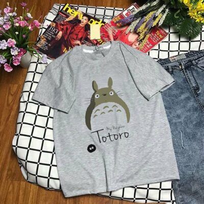 I 2540 Ao Thun Nu Tay Ngan In Totoro Gia Re