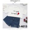 I4015 Áo Thun Nữ Tay Ngắn In I_m good by myself
