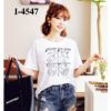 I4547 Áo Thun Unisex Nữ In Hình weather and mood