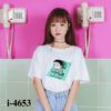 I4653 Áo Thun Unisex Nữ Hình Bé Trai Đi Ngủ