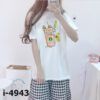 I4943 Áo Thun Unisex Nữ In Ly Kem 2019