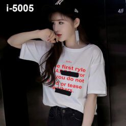 I5005 Ao Thun Nu Unisex Chu The first ryle of