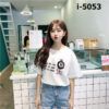I5053 Áo Thun Unisex Nữ Hình Báo Hồng Số 8