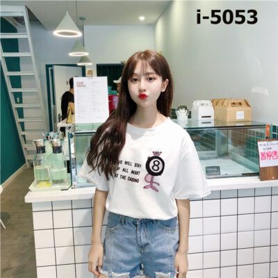 I5053 Ao Thun Unisex Nu Hoa Tiet Bao Hong So 8 2019