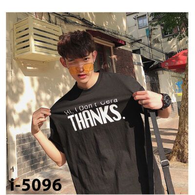 I5096 Ao Thun Nam Unisex Chu THANKS 2019