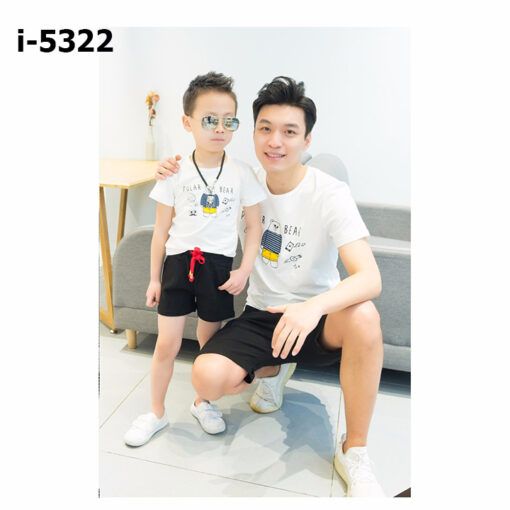I5322 Ao Thun Gia Dinh Hinh Gau POLAR BEAR 2019