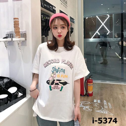 I5374 Ao Thun Unisex Nu Chu RECORD PLAYER Skating IS FUN 2019