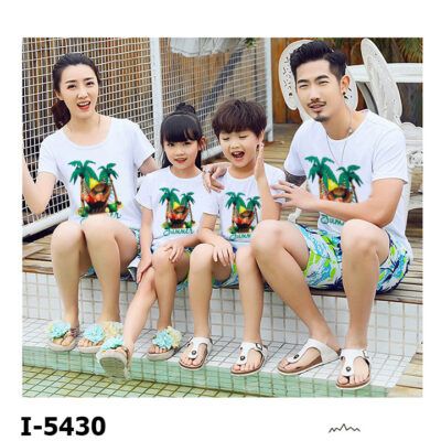 I5430 Ao Thun Dong Phuc Gia Dinh Hello Summer