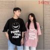I6173 Chuyên Sỉ Áo Thun Đôi Unisex In Chữ POWR