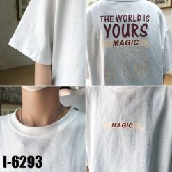 I6293 Ao Thun Nam In THE WORLD IS YOURS MAGIC