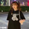I6348 Áo Thun Nữ Unisex In Gấu Búp Bê