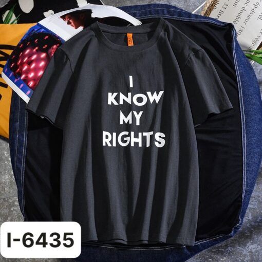 I6435 Ao Thun Nu In I KNOW MY RIGHTS