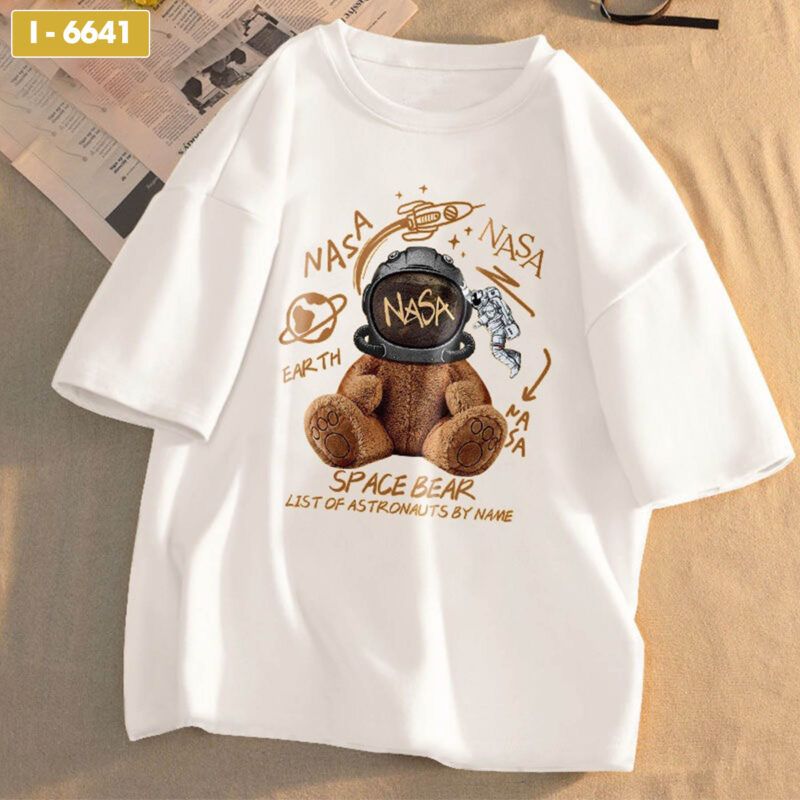 Bán Sỉ Áo Thun Unisex In Hình Gấu Nasa