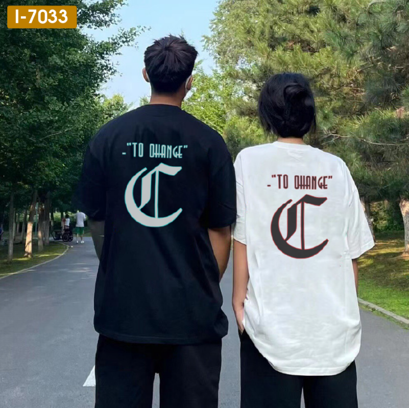 Sỉ Áo Thun Unisex Màu Đen, Trắng In Chữ Caiahno - i7033