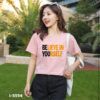 I5554 Áo Thun Unisex Nữ Chữ BELIEVE IN YOURSELF 2020