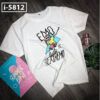I5812 Áo Thun Tay Ngắn Cổ Tròn Chữ EMO EXTREMO
