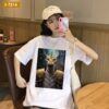 Bán Sỉ Áo Thun Unisex Màu Đen, Trắng In Hình 1 Trong 12 Con Gáp- I7214