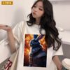 Bán Sỉ Áo Thun Unisex Màu Đen, Trắng In Hình 1 Trong 12 Con Gáp- I7215
